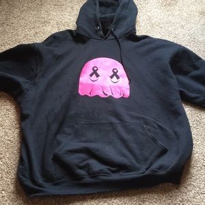 Ghost label nyc hoodie breast cancer awareness